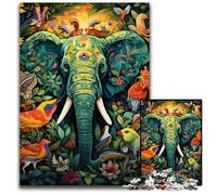 Art Elephant 1000Pc Adults Jigsaw Puzzle cardboard Jigsaw Brain-Challenging DIY Decorative Game, Family Interactive Toy 26X38CM/10.23x14.96inch