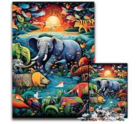 Art Elephant Adult Jigsaw Puzzles 1000 Pieces Wooden Puzzles Brain Teaser Game for Teenagers, Perfect 50x75CM/19.68x29.52inch