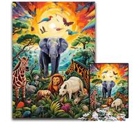 Art Elephant Jigsaw Puzzles 1000 Pieces for Adults Jigsaw Puzzles Perfect for Family Gatherings, Birthdays, Holidays 26X38CM/10.23x14.96inch