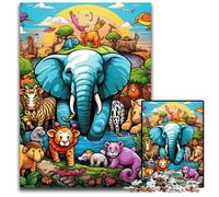 Art Elephant Jigsaw Puzzles for Adults, 1000 Piece cardboard Jigsaw Puzzles for Adults Challenging Brain Teaser for Teenagers, Family Game Night Fun 26X38CM/10.23x14.96inch