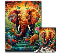 Art Elephant JigsawPuzzle 1000 Pieces for Adults Puzzles for Adults DIY Home Decor Gift, Brain Teaser Game 26X38CM/10.23x14.96inch