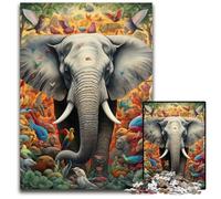 Art Elephant JigsawPuzzle 1000 Pieces for Adults Puzzles for Adults DIY Home Decor Gift, Brain Teaser Game 26X38CM/10.23x14.96inch