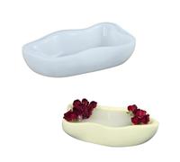 Art Enthusiasts 2 Pieces Large Sturdy Silicone Tray Molds Accessory for Epoxy Resin Jewelry and Holder Crafting Silicone Tray Molds