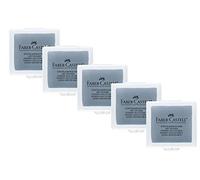 Art Eraser Faber Castell Pack of 5 Kneading Rubber Erasers for Artists, Grey