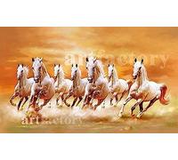 Art Factory The Seven Horse Vaastu Painting 24" x 12"