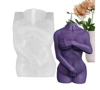Art Figure Candle Mold - Human Body Design, Shy Pose Sculpture Mould, Reusable Casting Form For Handmades Décor | Ideal For Home Craft Studio Ornament Creation Gift Handmade Display, 5.2*3.4*8.6cm