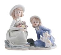 Art Figure Decorations, Lady Flower Basket Porcelain Statues,Ceramic Girls Sculpture Pottery Home Decor, Collectible Great Gift Crafts, Ornaments For Home Party