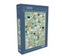 Gibsons It's a Cat's Life 1000 Piece Jigsaw Puzzle for Adults & Teens - Cats Beautiful Artwork, Part of The Art File Collection - Premium Sustainable Puzzle Made in the UK/EU - Great Gift