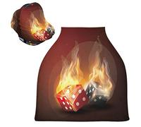Art Fire Dice Baby Car Seat Cover Canopy Stretchy Nursing Covers Breathable Windproof Winter Scarf for Infant Breastfeeding Boys Girls