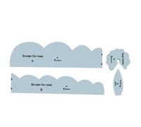 Art Flower Cutting Template - Ruler Included, Floral Stencil, Fabric Applique | Modern Design Embroidery Quilting Craft Supplies For Dress Shirts Dresses Projects Dec