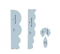 Art Flower Cutting Template - Ruler Included, Floral Stencil, Fabric Applique | Modern Design Embroidery Quilting Craft Supplies For Dress Shirts Dresses Projects Dec