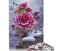Art Flowers 1000 Pieces Puzzles Wooden Puzzle for Teenager Funny Jigsaw Puzzles 1000pcs (75x50cm)