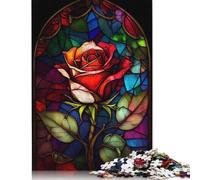 Art Flowers 1000 Pieces Wooden Puzzles for Adults Jigsaw Puzzles Educational Game Challenge Toy 1000pcs (75x50cm)