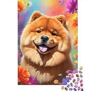 Art Flowers Dogs Paper Puzzles Adults Jigsaw Puzzles 1000 Pieces Adults Jigsaw Game Interesting Toys Personalized Puzzle Educational Toys 38x26cm/1000pcs