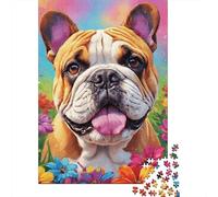 Art Flowers Dogs Puzzle DIY Game Paper Rectangular Jigsaw Puzzle for Boy Or Girl Birthday Present 1000pcs (38x26cm)