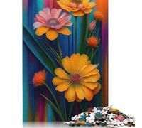 Art Flowers Jigsaw Puzzles 500 Pieces for Adults Jigsaw Puzzles for Adults 500 Piece Puzzle Educational Games 500pcs (52x38cm)