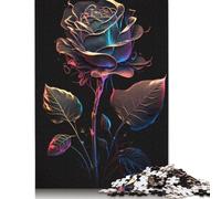 Art Flowers Puzzle for Adults And Teenagers 1000 Pieces Wooden Puzzles for Teenagers Gifts Brain Teaser Game 1000pcs (75x50cm)