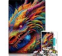 Art Flying Dragons 1000 Piece Jigsaw Puzzle for Adults And Teenagers,for Educational Game Challenge Toy Unique Home Decor And Gifts 50x75cm