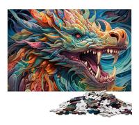 Art Flying Dragons 1000 Piece Jigsaw Puzzles for Adults Difficult Puzzles for Adults Ideal And Home Decor 50x75CM/19.68x29.52inch