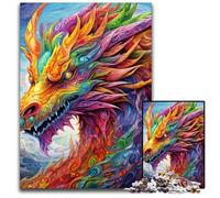 Art Flying Dragons Jigsaw Puzzles for Adults 1000 Impossible Jigsaw Puzzles for Adults for Birthdays, Holidays, Best for Christmas 26X38CM/10.23x14.96inch