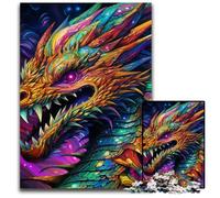 Art Flying Dragons Jigsaw Puzzles for Adults 1000 Piece Challenging Puzzles Brain-Challenging DIY Decorative Game, Family Interactive Toy 50x75CM/19.68x29.52inch