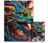 Art Flying Dragons Puzzles 1000 Pieces for Adults Impossible Jigsaw Puzzles for Adults Perfect for Christmas, Halloween, Easter, New Year 50x75CM/19.68x29.52inch