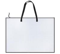 Art Folder, A2 Art Portfolio Case with Handle, 25X19 Inches Clear Grid Folder for Artwork, Documents, Teaching Materials, Ideal for Artists, Students, Office Workers
