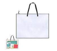 Art Folder Portfolio Bag -19 x 25 Inch Clear A2 Art Folder with Handle and Zipper - A2 Folders for Artwork, Paintings, Documents, File Storage