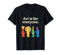 Art For Everyone Multicolor Hands Graphic T-Shirt