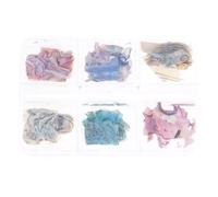 Art For Shell Slices 6 Grids Colorful Irregular 3D Abalone Slices Art For Shell Piece Sequins A