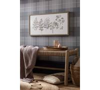 Autumn Falls Stitched Printed Canvas Art for the Home Brown One Size