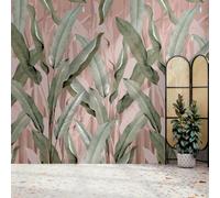 Art For The Home Banana Leaf Pink Print To Order Fixed Size Mural