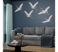 Art For The Home Cranes In Flight Midnight Print To Order Fixed Size Mural