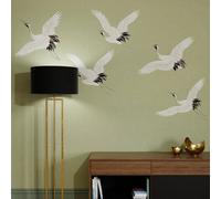 Art For The Home Cranes In Flight Sage Print To Order Fixed Size Mural