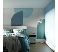Art For The Home Curve & Arch Geo Teal Print To Order Fixed Size Mural