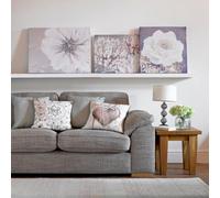 Art for the Home Grey Bloom Printed Canvas Floral Wall Art