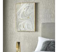 Art for the Home Grey Mable Luxe Metallic Gold Framed Printed Canvas