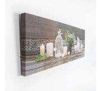 Art for the Home Home LED Printed Canvas Wall Art | Beige