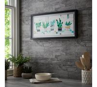 Art for the Home House Plant Haven Framed Printed Canvas
