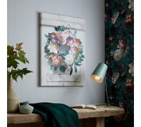 Art for the Home Isabelle Wreath Printed Canvas Floral Wall Art