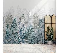 Art For The Home Leaf Silhouette Indigo Print To Order Fixed Size Mural