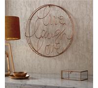 Art for the Home Live, Laugh, Love Metal Sculpture - 40x40cm
