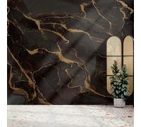 Superfresco Easy Marble Black & Gold Print To Order Fixed Size Mural | Wallpaper Roll
