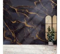 Art For The Home Marble Navy Gold Print To Order Fixed Size Mural