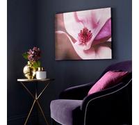 Art for the Home Metallic Plum Petals Printed Canvas - Purple & Lilac Wall Art - Photographic art Nature Floral Design - Cover for small cracks and imperfections - Feature or 4 wall design