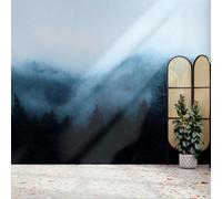 Art For The Home Misty Landscape Navy Print To Order Fixed Size Mural