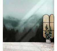 Art For The Home Misty Landscape Teal Print To Order Fixed Size Mural