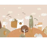 Art for the home Mural Scandi Animals Mural 127277FXST