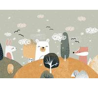 Art for the home Mural Scandi Animals Mural 127286FXST