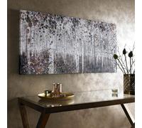 Art for the Home Neutral Watercolour Woods Printed Canvas Floral Wall Art